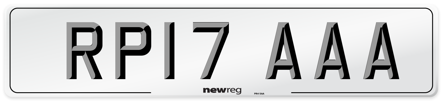RP17 AAA Number Plate from New Reg